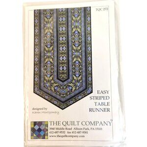 Easy Striped Table Runner Sewing Pattern By The Quilt Company